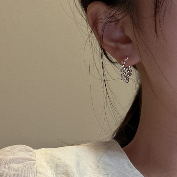 Wholesale 925 Sterling Silver Bead Hoop Earrings - Image 5