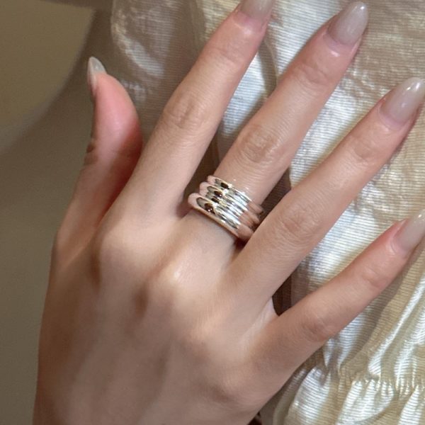 Wholesale 925 Sterling Silver Simple Glossy Ring - Image 4