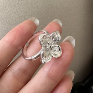 Wholesale 925 Sterling Silver Flower Ring