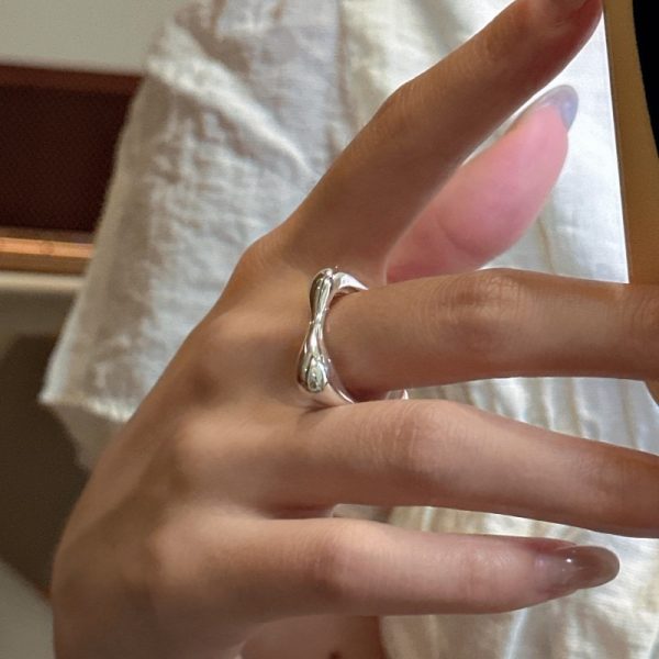 Wholesale 925 Sterling Silver Geometric Ring - Image 4