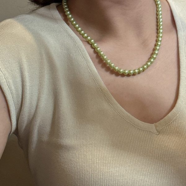 Wholesale 925 Sterling Silver Green Glass Bead Necklace - Image 6