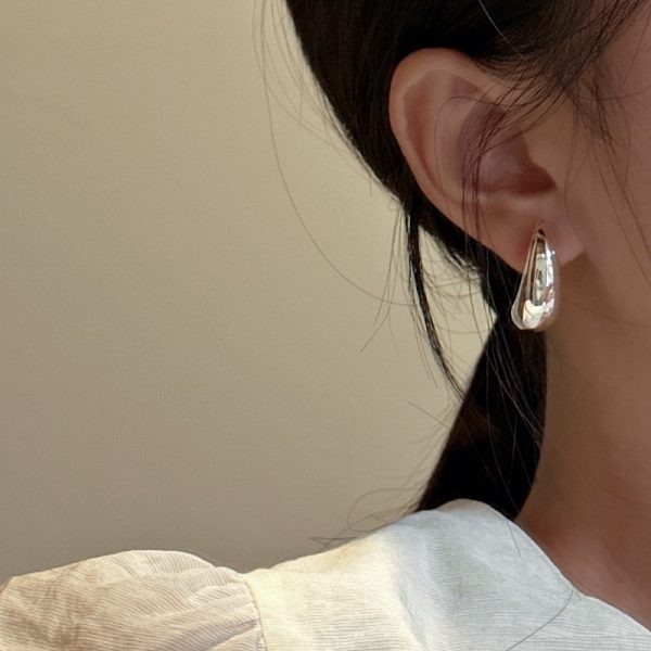 Wholesale 925 Sterling Silver Hollow Moon Stud Earrings - Image 5