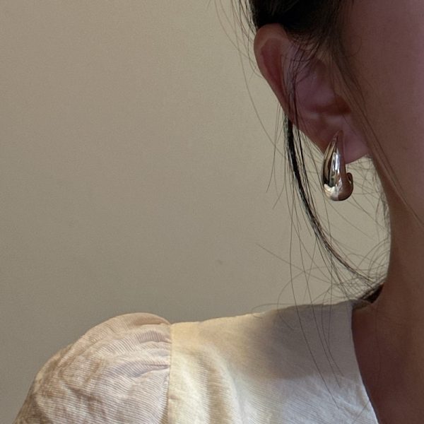 Wholesale 925 Sterling Silver Hollow Moon Stud Earrings - Image 6