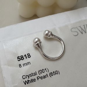 Wholesale 925 Sterling Silver Swarovski Pearl Ring