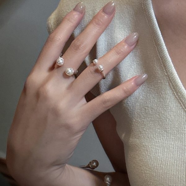 Wholesale 925 Sterling Silver Swarovski Pearl Ring - Image 3