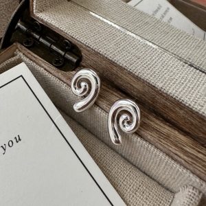 Wholesale 925 Sterling Silver Spiral Earrings