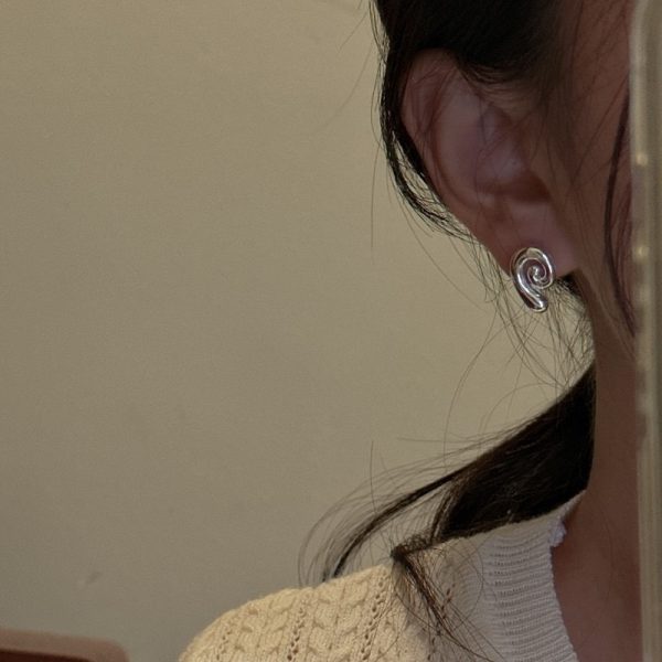 Wholesale 925 Sterling Silver Spiral Earrings - Image 5