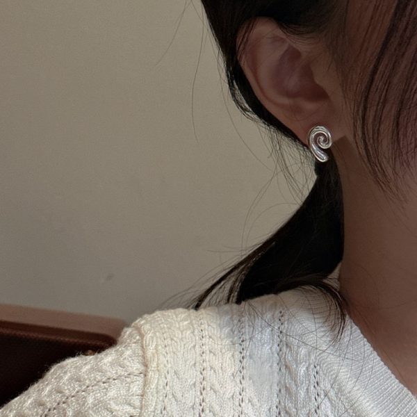 Wholesale 925 Sterling Silver Spiral Earrings - Image 6