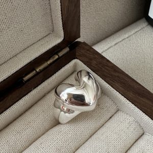 Wholesale 925 Sterling Silver Chunky Heart Ring