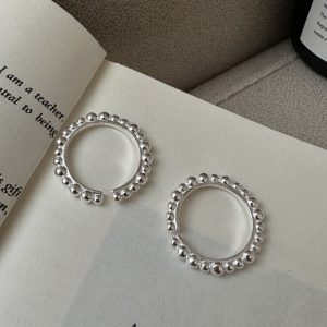 Wholesale 925 Sterling Silver Thin Bead Ring