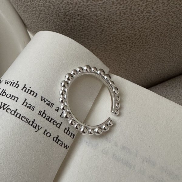 Wholesale 925 Sterling Silver Thin Bead Ring - Image 3