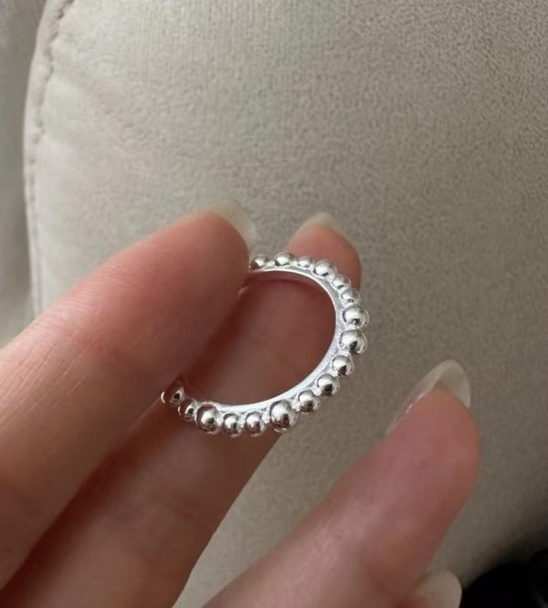 Wholesale 925 Sterling Silver Thin Bead Ring - Image 2