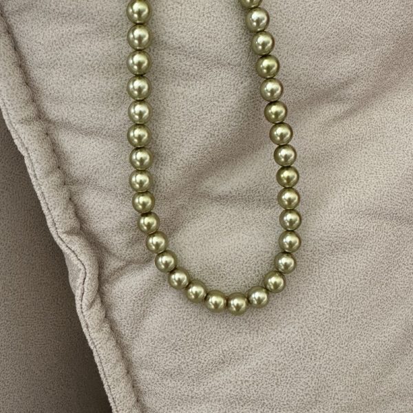Wholesale 925 Sterling Silver Green Glass Crystal Pearl Necklace - Image 3