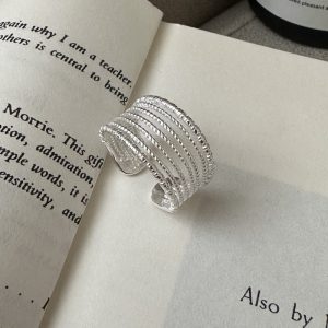 Wholesale 925 Sterling Silver Multi-line Ring