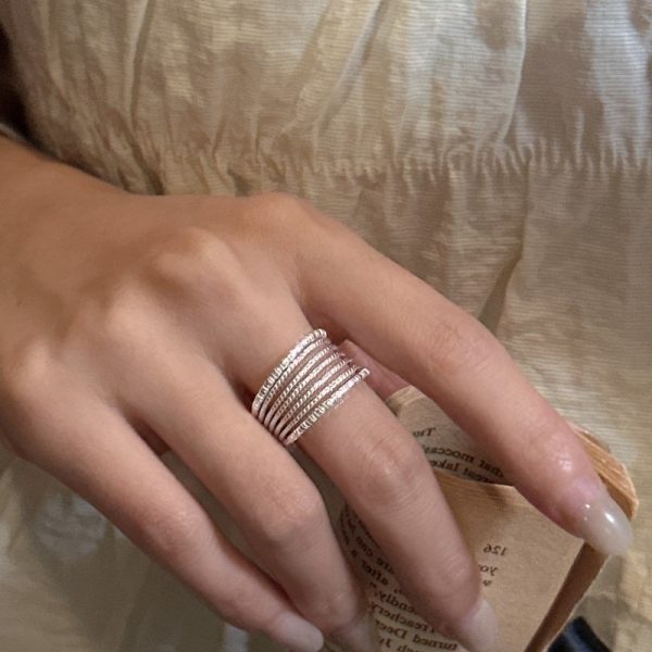 Wholesale 925 Sterling Silver Multi-line Ring - Image 4