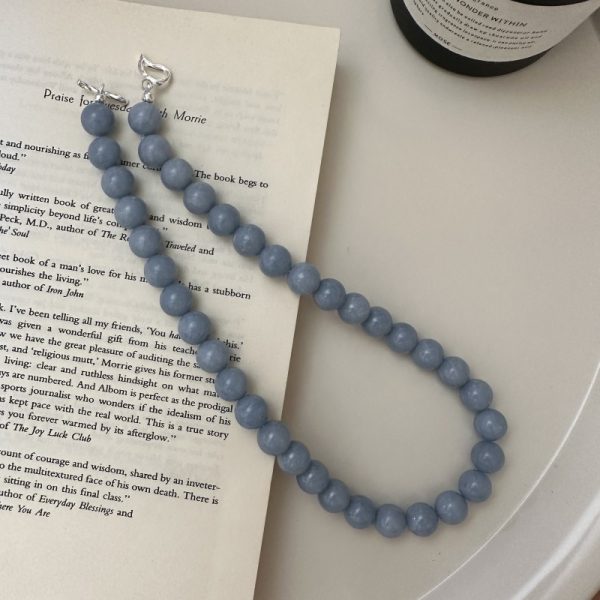 Wholesale 925 Sterling Silver Blue Angel Bead Necklace - Image 2
