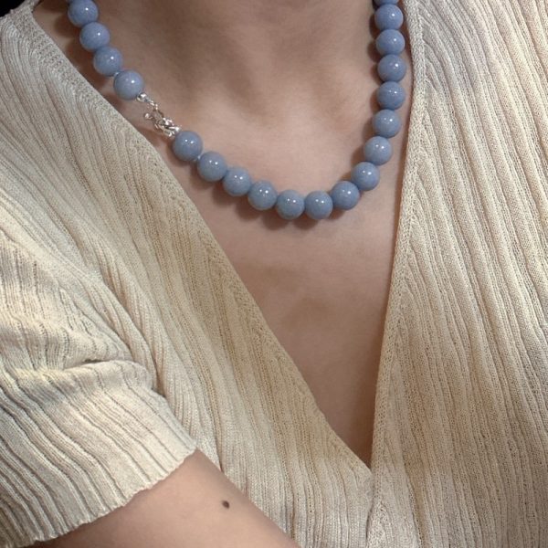 Wholesale 925 Sterling Silver Blue Angel Bead Necklace - Image 6
