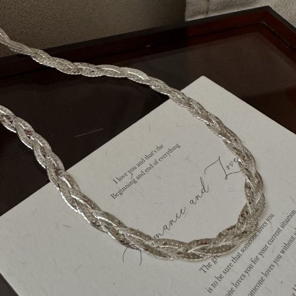 Wholesale 925 Sterling Silver Italian Woven Necklace - Image 3