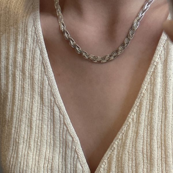 Wholesale 925 Sterling Silver Italian Woven Necklace - Image 5