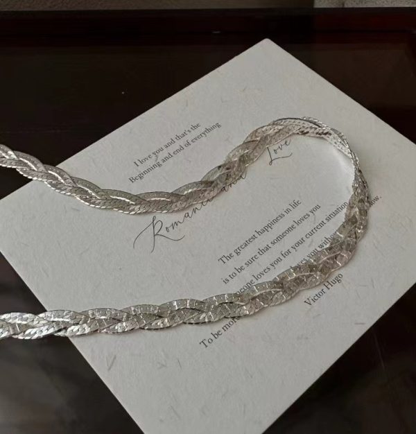 Wholesale 925 Sterling Silver Italian Woven Necklace - Image 2