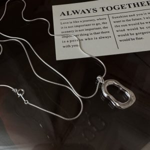 Wholesale 925 Sterling Silver Square Necklace