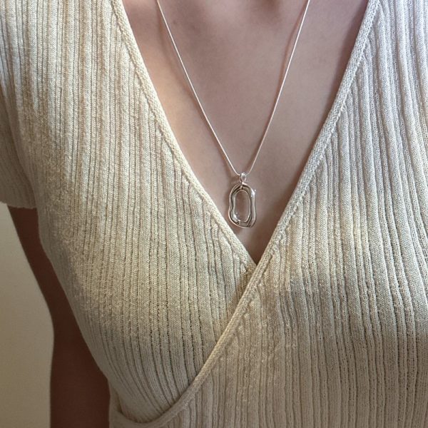 Wholesale 925 Sterling Silver Square Necklace - Image 4