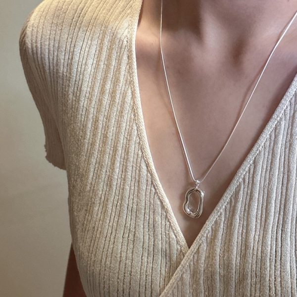 Wholesale 925 Sterling Silver Square Necklace - Image 5
