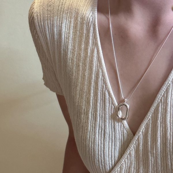 Wholesale 925 Sterling Silver Square Necklace - Image 6