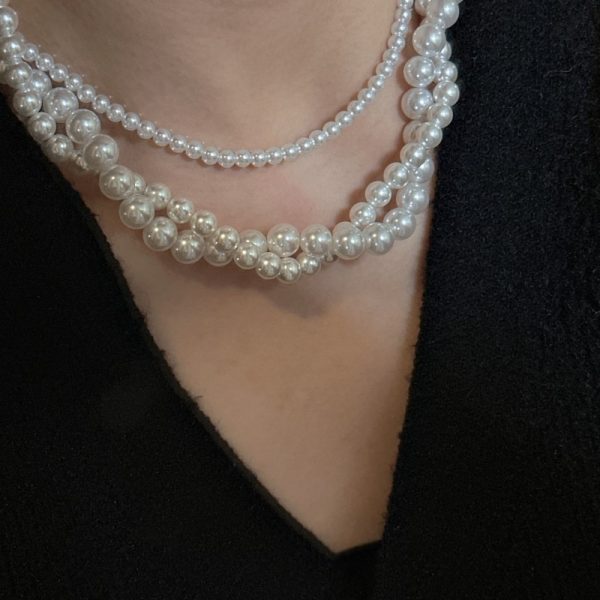 Wholesale 925 Sterling Silver Pearl Sweater Long Necklace - Image 3