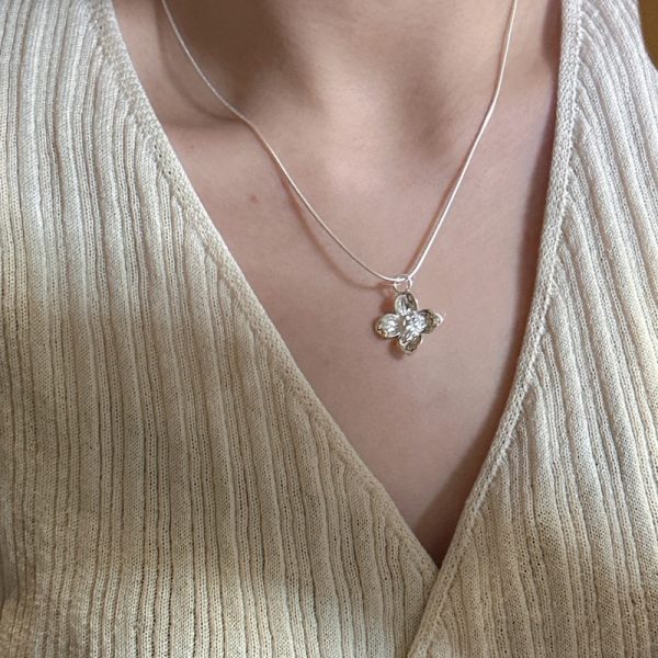 Wholesale 925 Sterling Silver Flower Pendant - Image 3
