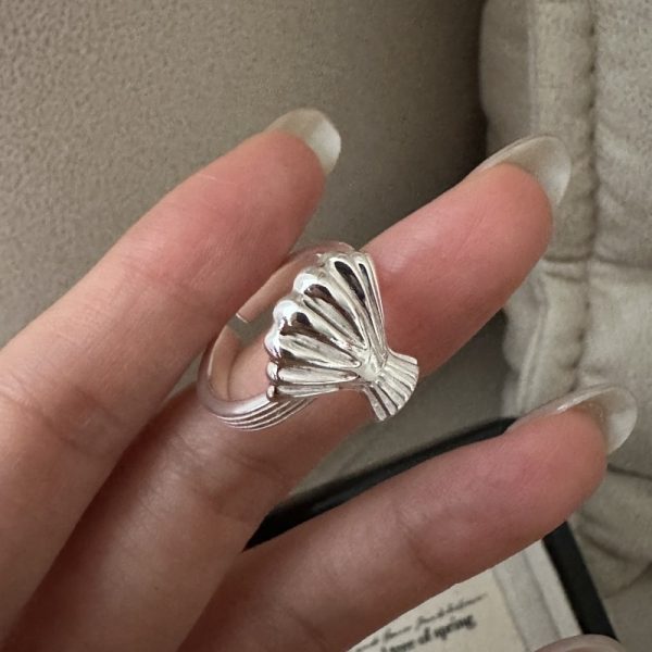 Wholesale 925 Sterling Silver Shell Stud Earrings & Ring - Image 2