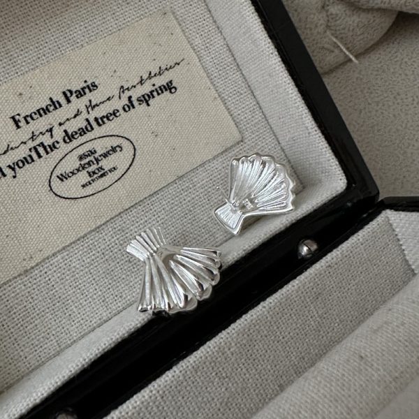 Wholesale 925 Sterling Silver Shell Stud Earrings & Ring - Image 3