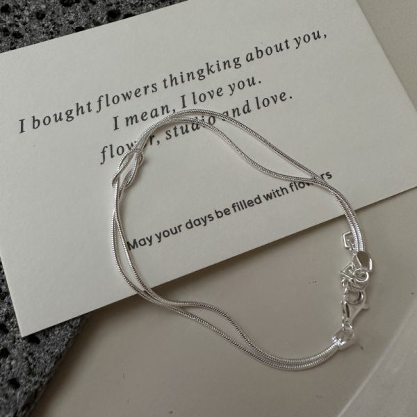 Wholesale 925 Sterling Silver Snake Knot Bracelet