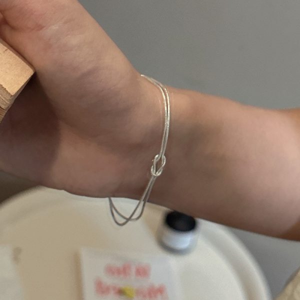 Wholesale 925 Sterling Silver Snake Knot Bracelet - Image 6
