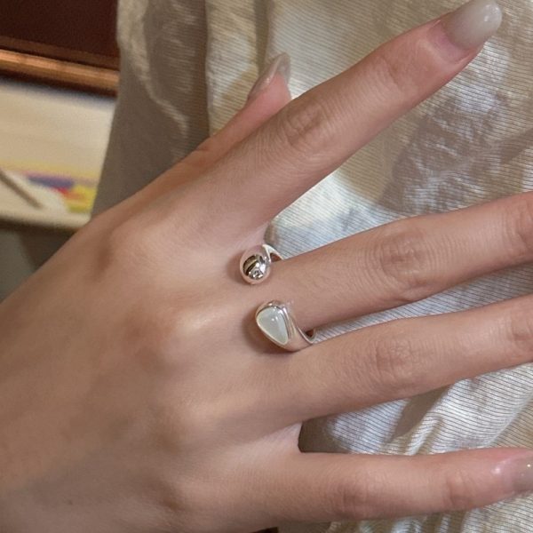 Wholesale 925 Sterling Silver White Shell Ring - Image 4