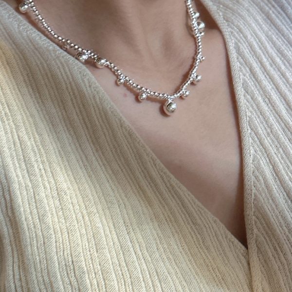 Wholesale 925 Sterling Silver Bead Necklace - Image 4