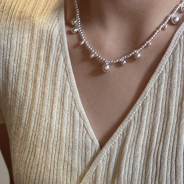 Wholesale 925 Sterling Silver Bead Necklace - Image 6