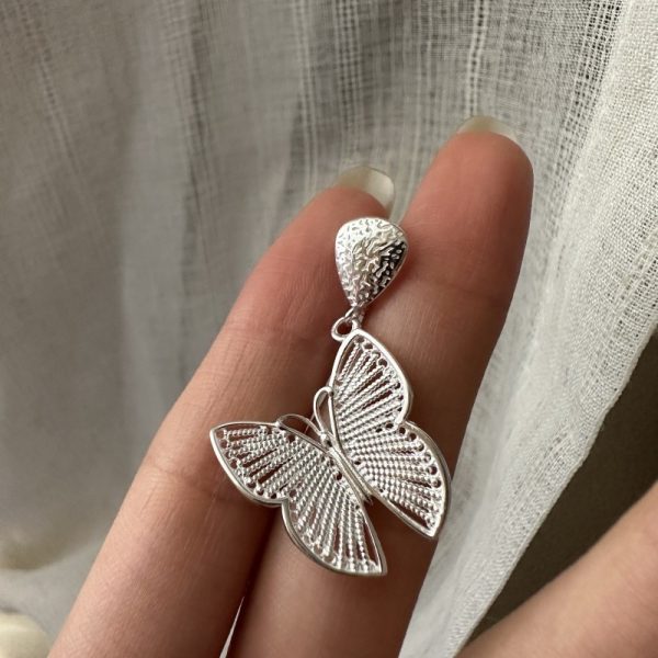 Wholesale 925 Sterling Silver Butterfly Pendant - Image 2