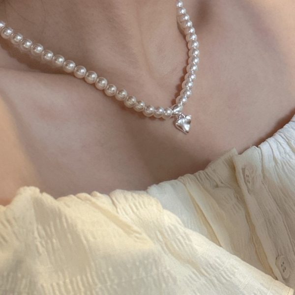 Wholesale 925 Sterling Silver Artificial Pearl Necklace - Image 4