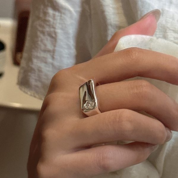 Wholesale 925 Sterling Silver Zircon Square Ring - Image 6