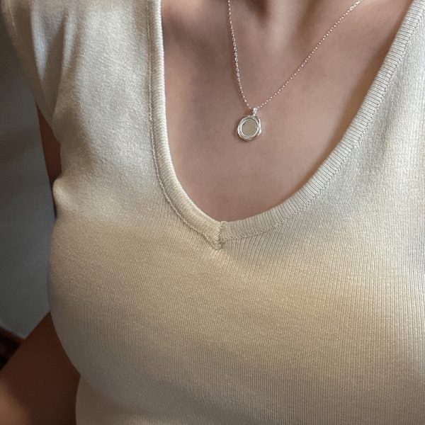 Wholesale 925 Sterling Silver Round Necklace - Image 5