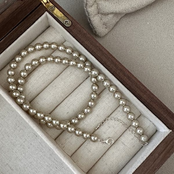 Wholesale 925 Sterling Silver Glass Crystal Pearl Necklace - Image 2