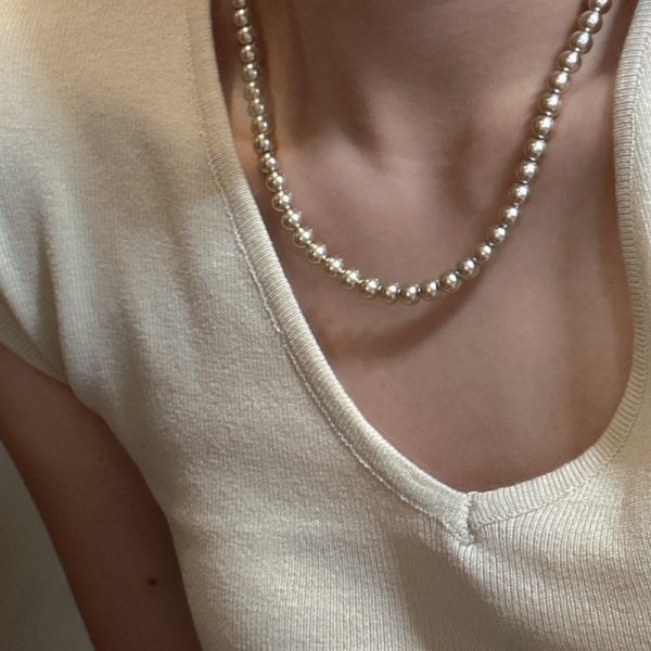 Wholesale 925 Sterling Silver Glass Crystal Pearl Necklace - Image 5