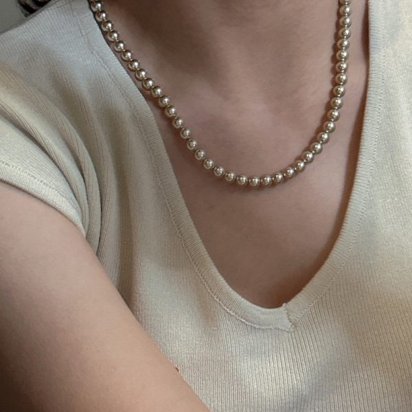 Wholesale 925 Sterling Silver Glass Crystal Pearl Necklace - Image 6