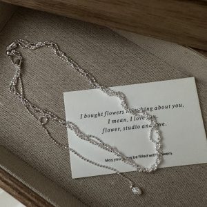 Wholesale 925 Sterling Silver Twining Drawstring Necklace