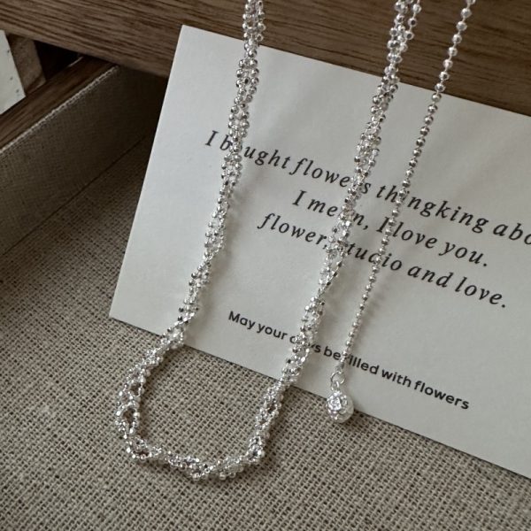 Wholesale 925 Sterling Silver Twining Drawstring Necklace - Image 2