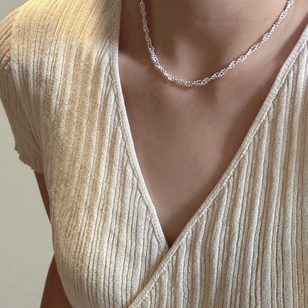 Wholesale 925 Sterling Silver Twining Drawstring Necklace - Image 5