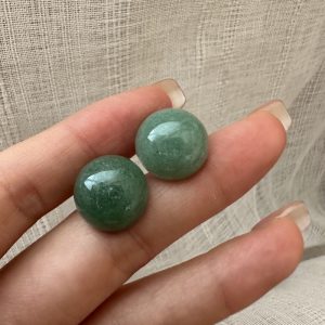 Wholesale 925 Sterling Silver Aventurine Bead Earrings