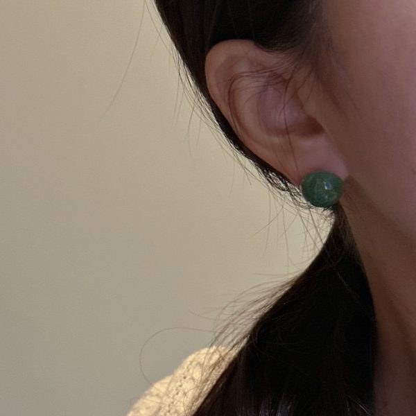 Wholesale 925 Sterling Silver Aventurine Bead Earrings - Image 4
