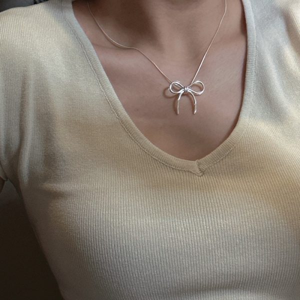 Wholesale 925 Sterling Silver Bow Pendant - Image 4